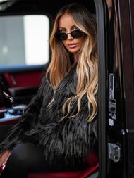 Ženska jakna črna OZONEE JS/11Z8259