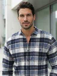 Moška srajca modra OZONEE V/V175Z