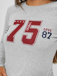 Ženski dvodelni komplet trenirka siva OZONEE JS/M60815AB