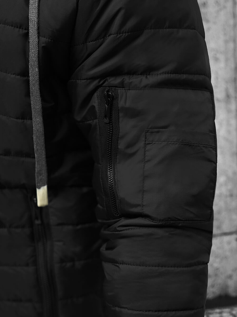 Moška jakna črna OZONEE JS/8M985/392