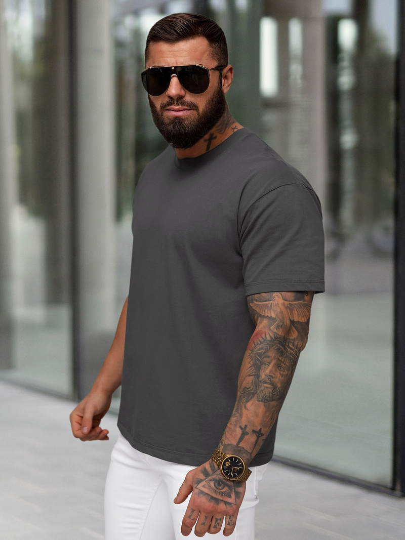 Moška majica grafitna OZONEE JS/67T1298/5