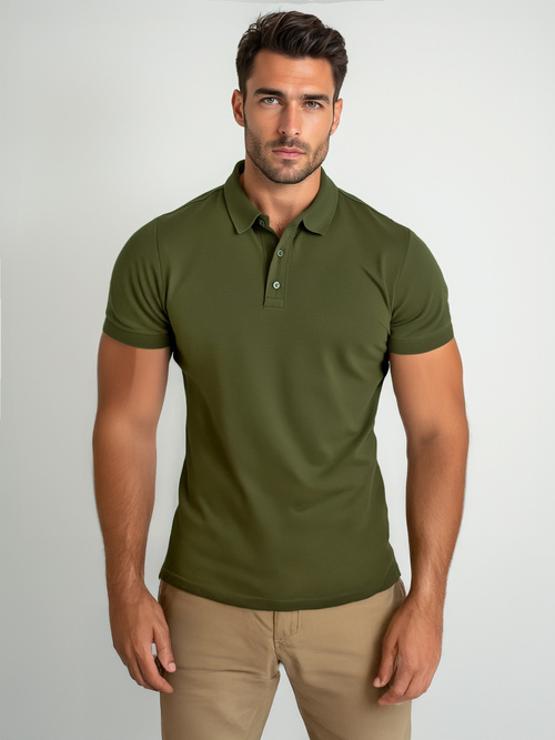 Moška polo majica zelena OZONEE JS/8T80/29Z