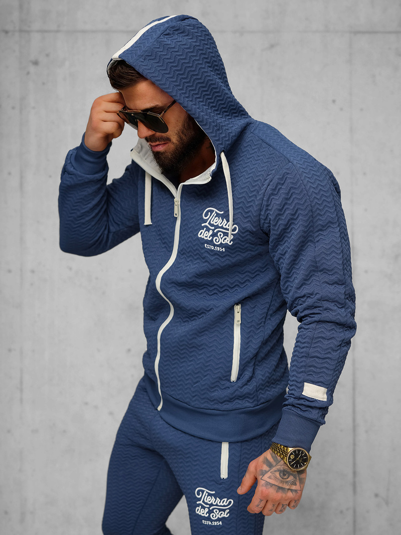 Moška trenirka indigo OZONEE O/FF5032AB