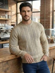 Moški puli bež OZONEE JS/59B3608/155