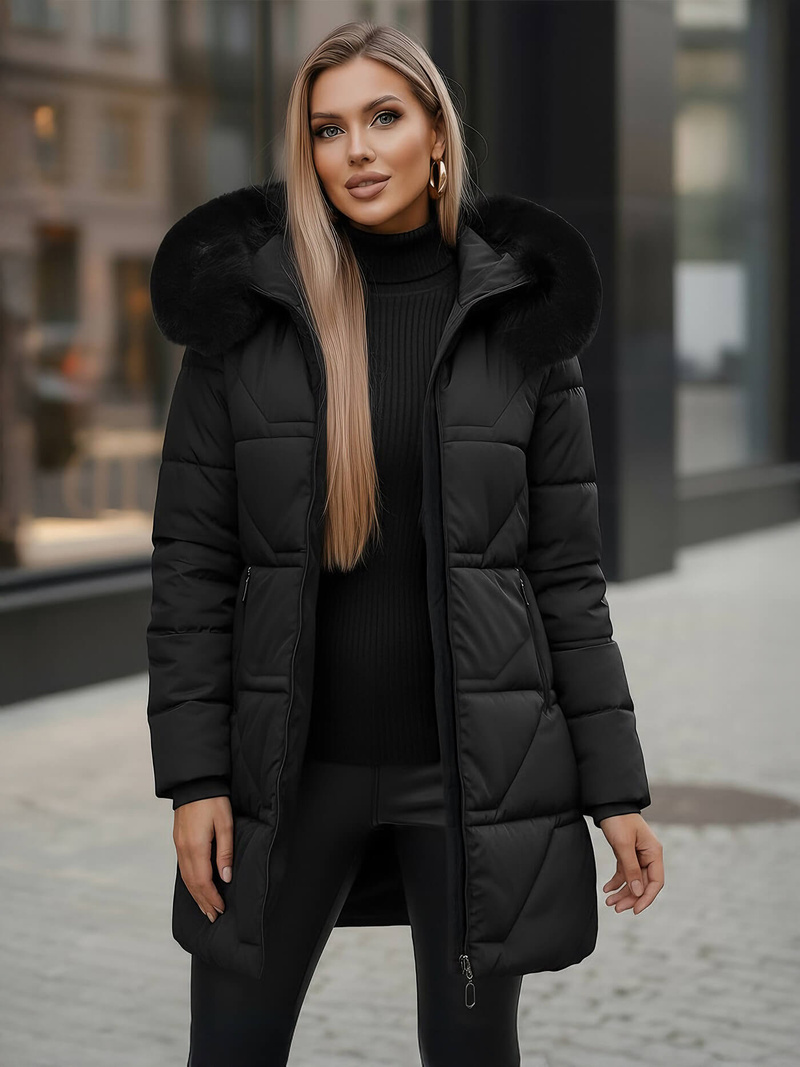 Ženska jakna črna OZONEE JS/16M9099/392Z