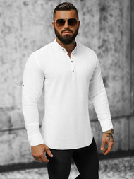 Elegantna moška srajca bela OZONEE O/V31