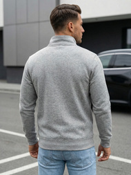 Moška jopa z zadrgo siva OZONEE JS/2002Z