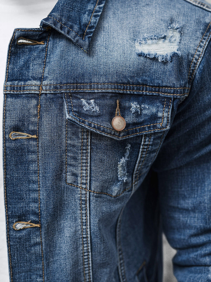 Moška jeans jakna modra OZONEE NB/MJ507BZ