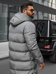 Moška zimska jakna siva OZONEE O/M799Z