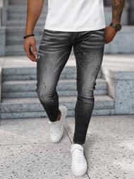 Moške Kavbojke Črne OZONEE NB/MP0070N