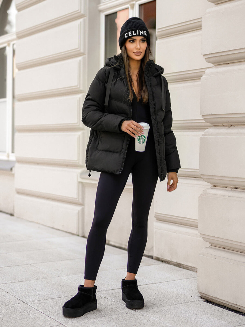 Ženska jakna črna OZONEE JS/5M3251/392Z