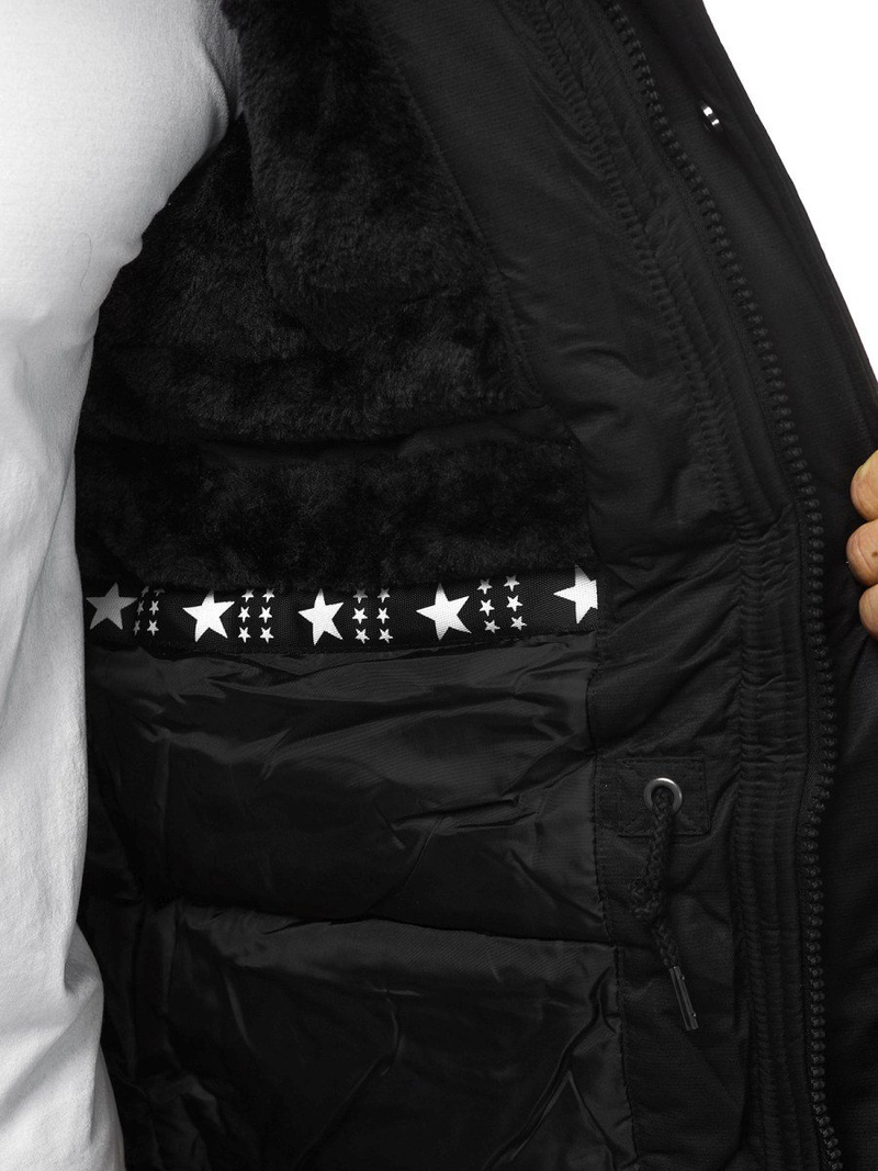 Moška zimska jakna črna OZONEE O/99115