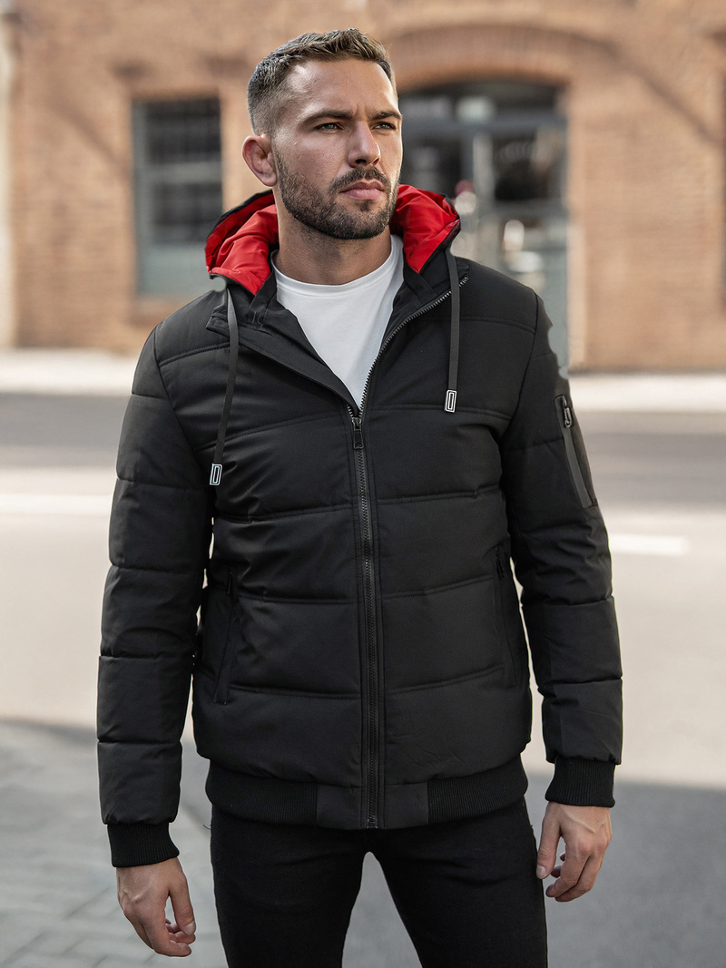 Moška jakna črna OZONEE JS/31M5003Z