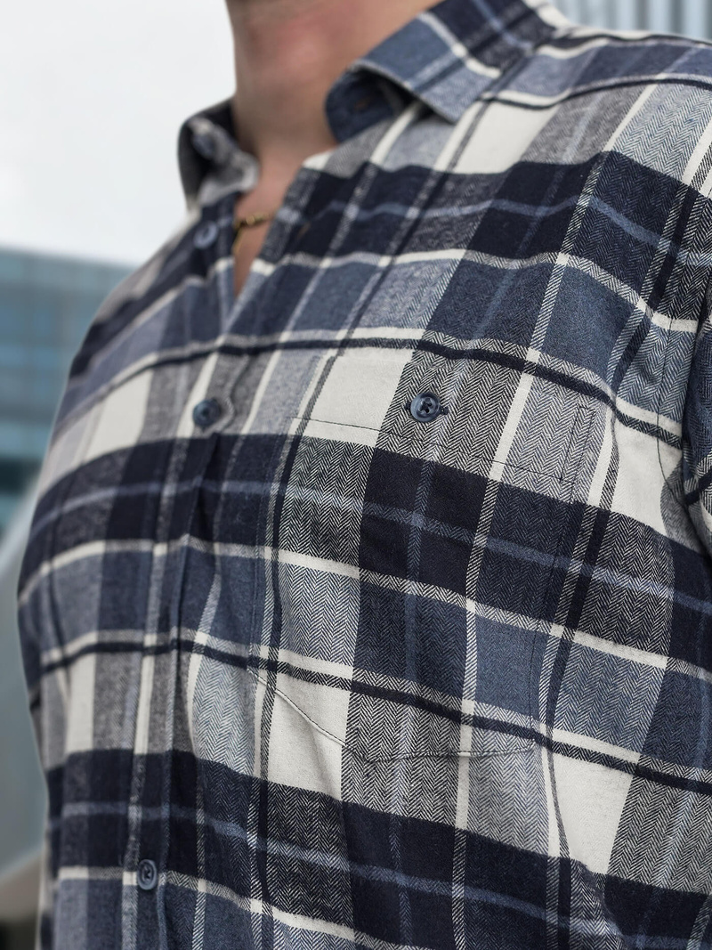 Moška srajca modra OZONEE V/V175Z