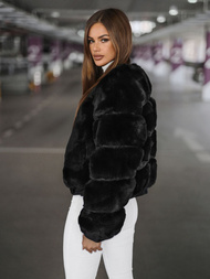 Ženska jakna črna OZONEE JS/11Z8080Z