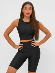 Športni modrček črni OZONEE JS/17K596/3