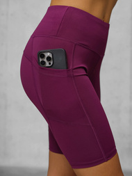 Kratke bordo ženske pajkice OZONEE JS/XY24003S