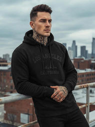 Moška jopa s kapuco črna OZONEE JS/8B1972/3