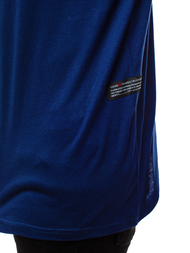 Moška majica z dolgimi rokavi mornarsko modra OZONEE O/1292Z