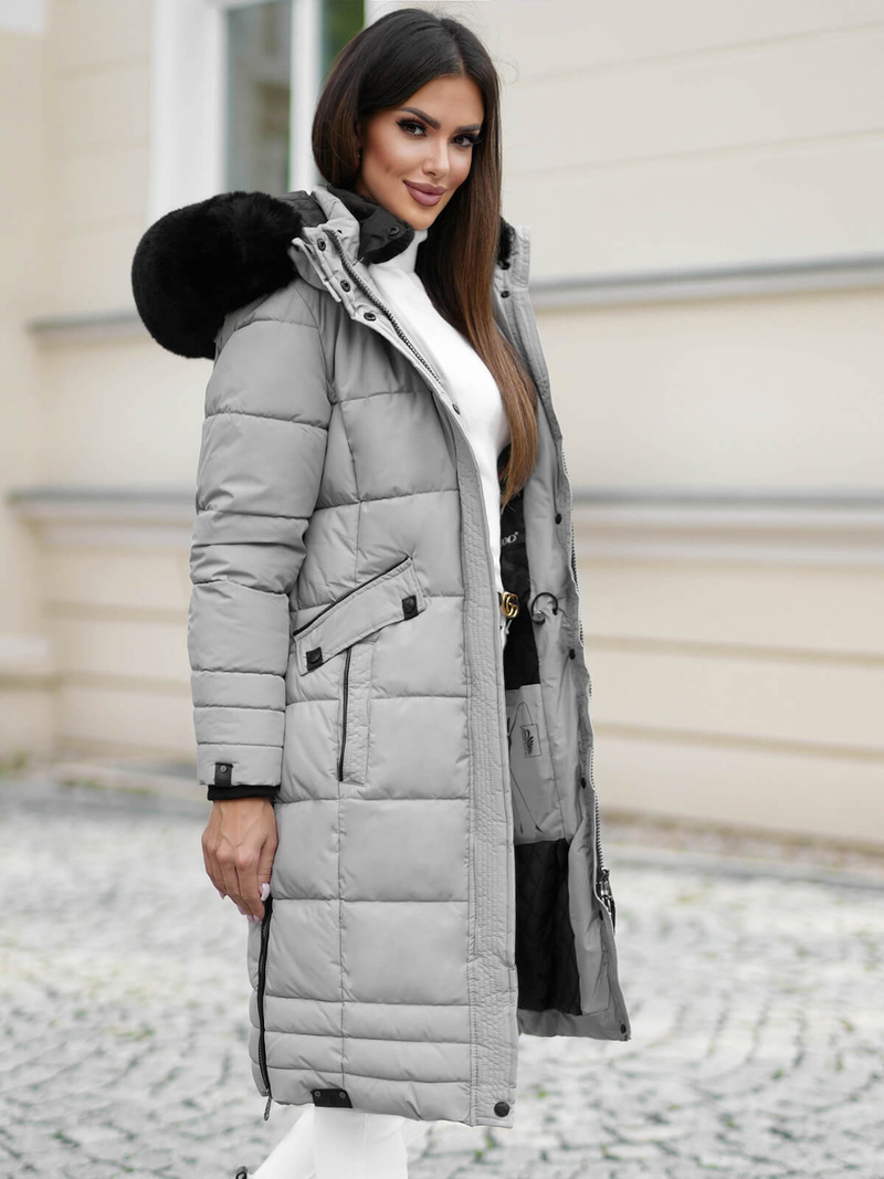 Ženska jakna siva OZONEE O/W377Z