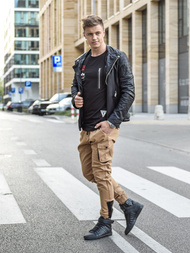 Moške hlače jogger camel OZONEE A/705