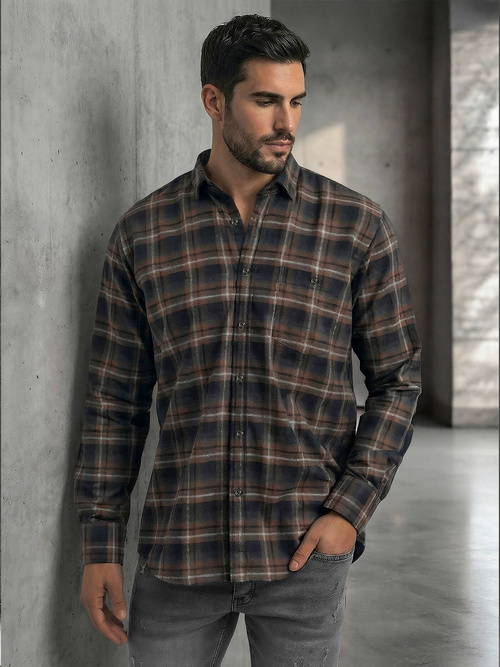 Moška srajca modra OZONEE V/V177Z