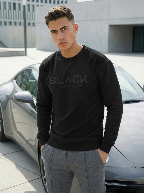 Moška jopa črna OZONEE JS/8B1992/3