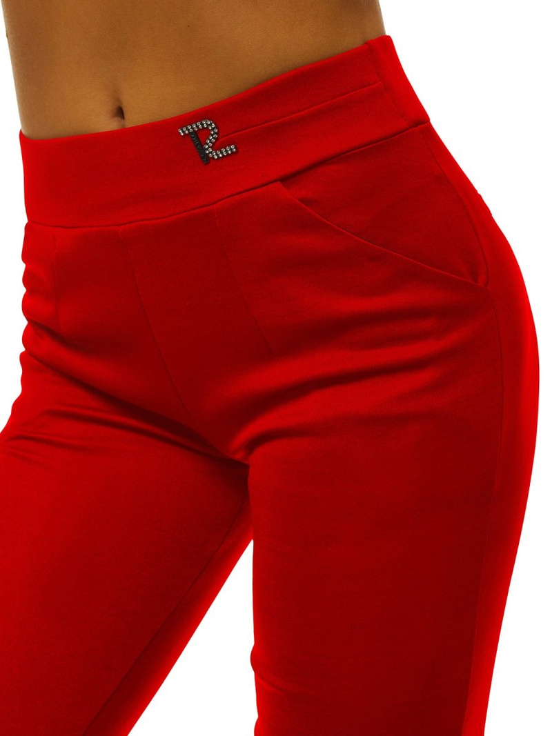 Ženske kratke pajkice rdeče OZONEE JS/1027/A5