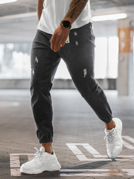 Moške hlače jogger grafitne OZONEE DO/6108/5