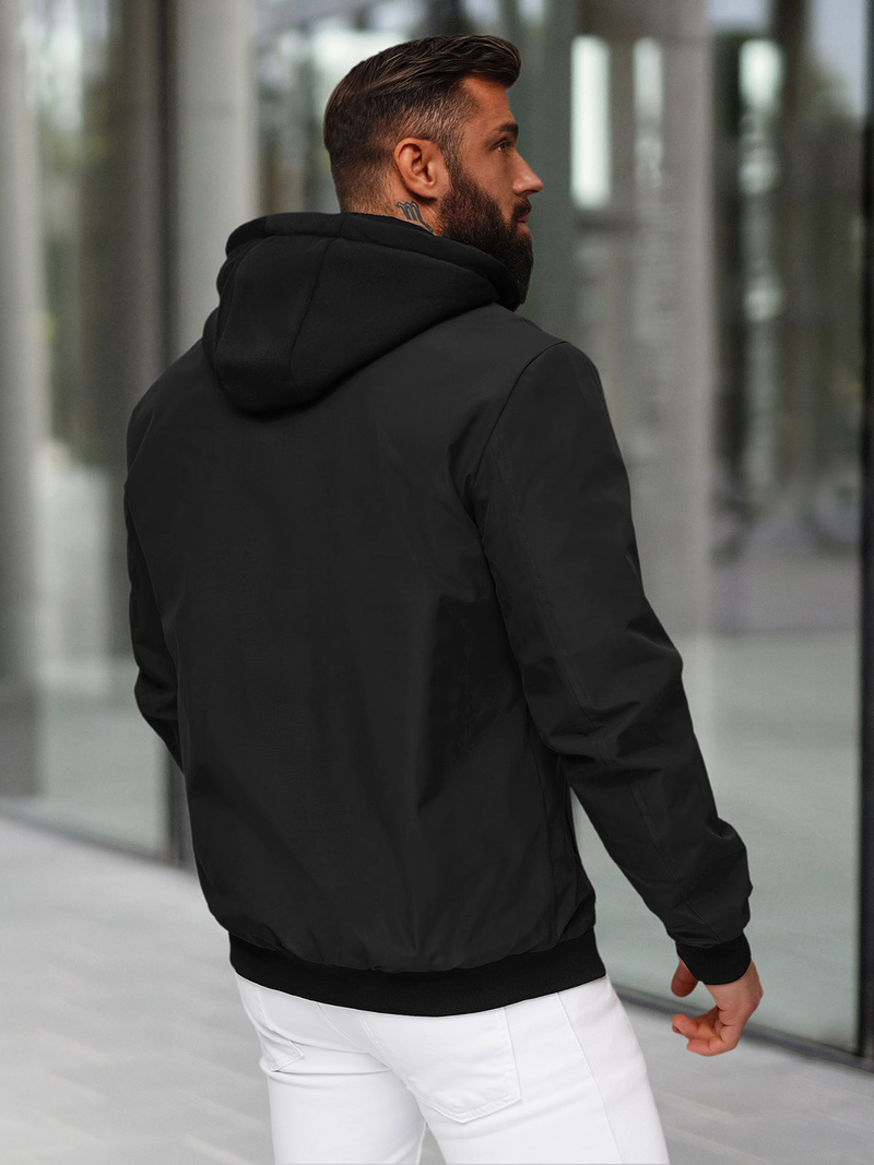 Moška prehodna jakna črna OZONEE JS/62M9502/392