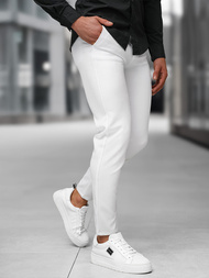 Moške hlače chino bele OZONEE DJ/5526Z