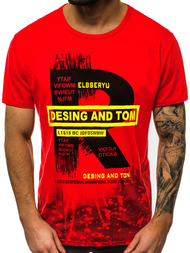 Moška majica rdeča OZONEE JS/KS1945