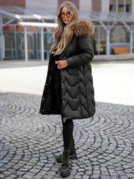 Ženska zimska jakna črna OZONEE O/5M3229/392