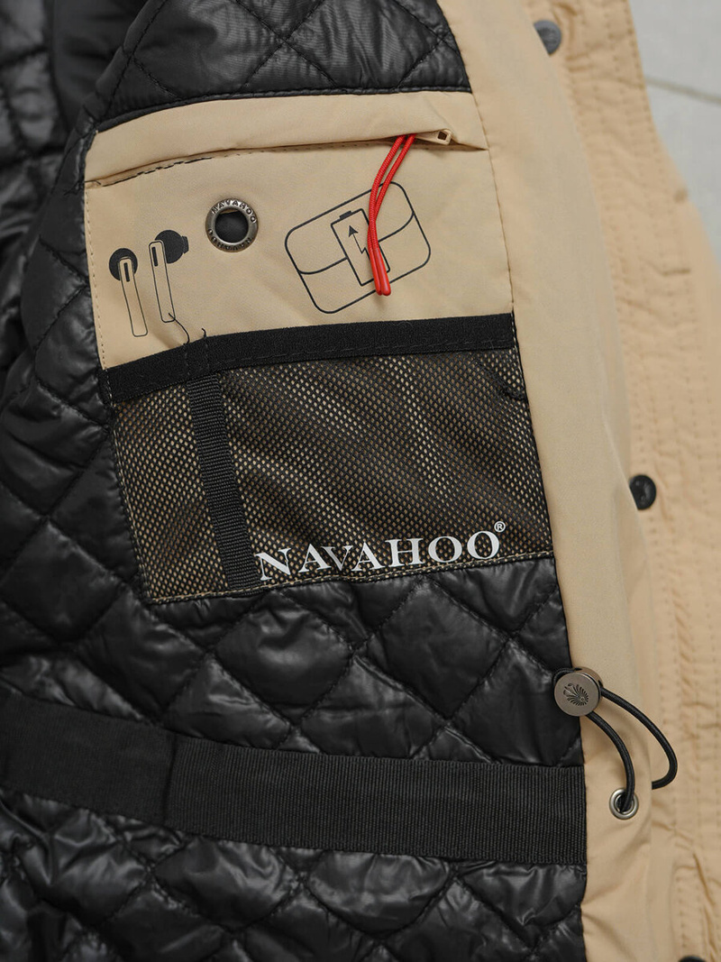 Ženska jakna bež OZONEE O/W377Z