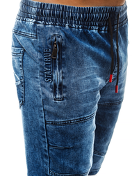 Moške kratke jeans hlače modre OZONEE RF/HY338