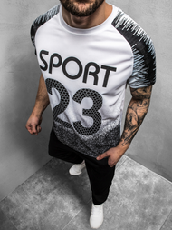 Moška majica belo-črna OZONEE JS/KS2068Z