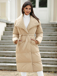 Ženska zimska jakna bež OZONEE JS/M737/62Z