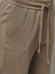 Ženske kavbojke temno-bež OZONEE O/330098