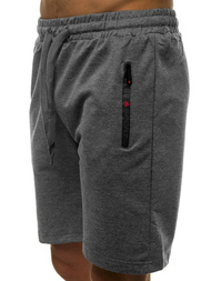 Moške kratke hlače temno-sive OZONEE JS/XW38