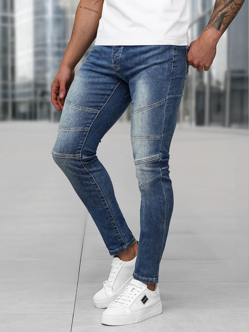 Moške kavbojke temno modre OZONEE NB/MP0082BS