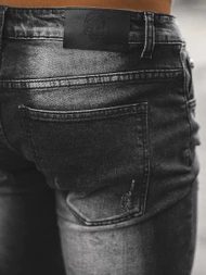 Moške kavbojke črne OZONEE NB/MP0126N