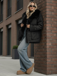 Ženska jakna črna OZONEE JS/16M9185/392