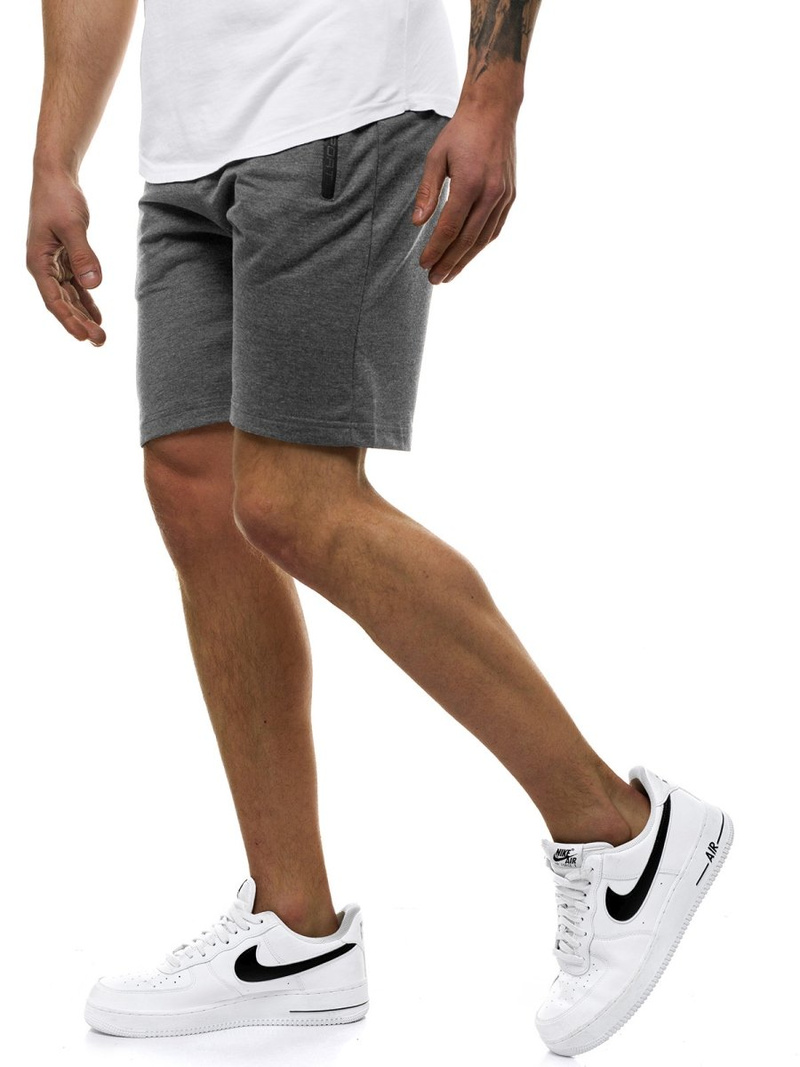 Moške kratke hlače temno-sive OZONEE JS/XW38