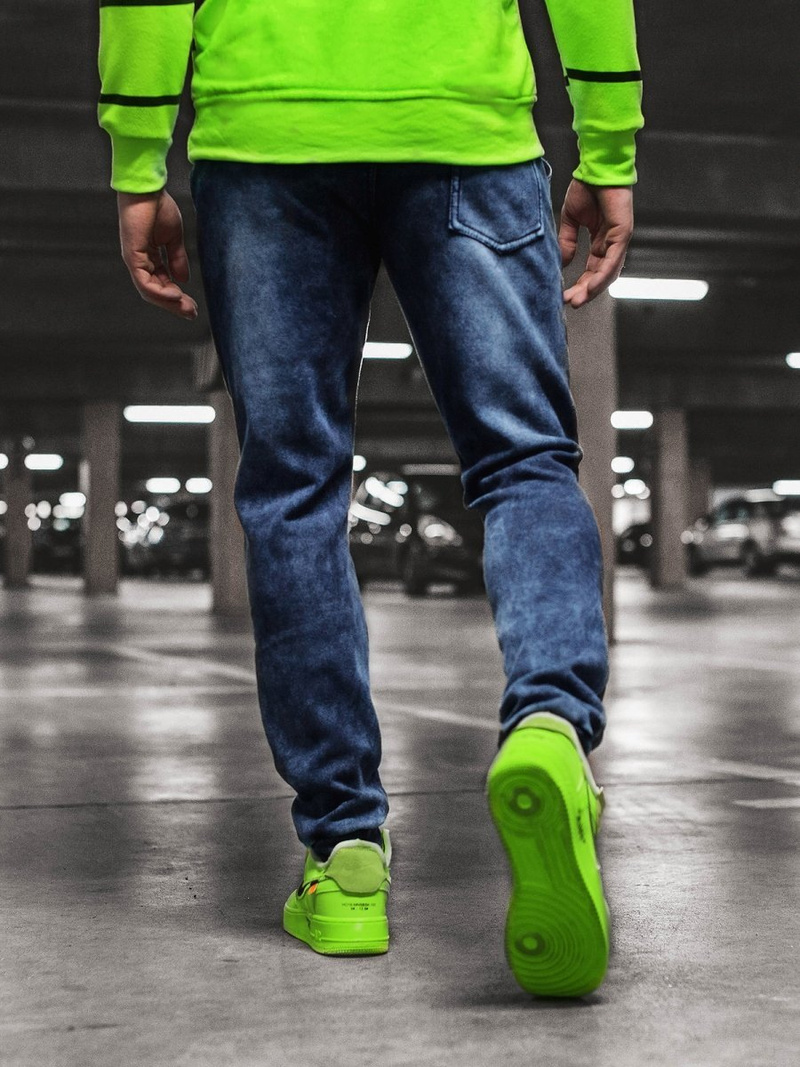 Moške hlače jogger modre OZONEE JS/KK1061