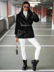 Ženska jakna črna OZONEE JS/11Z8075Z