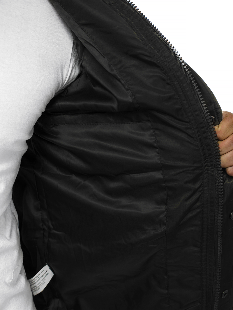 Moška prehodna jakna črna OZONEE O/99237