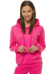 Ženska jopa s kapuco temnoroza OZONEE JS/68B20002/19