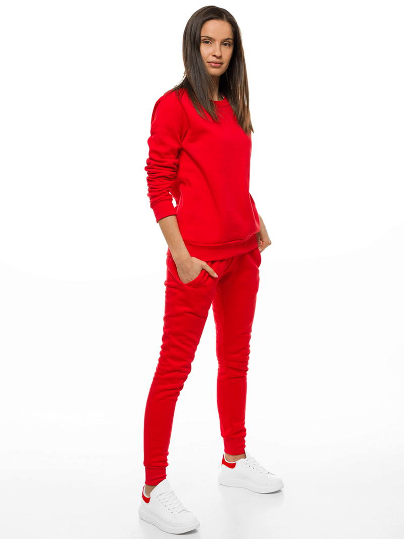 Ženske sportske hlače rdeče OZONEE JS/CK01