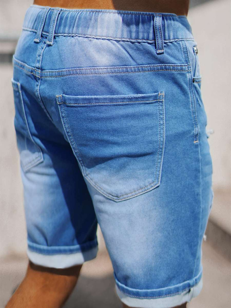 Moške Kratke Jeans Hlače Svetlomodre OZONEE NB/MP0060BZ