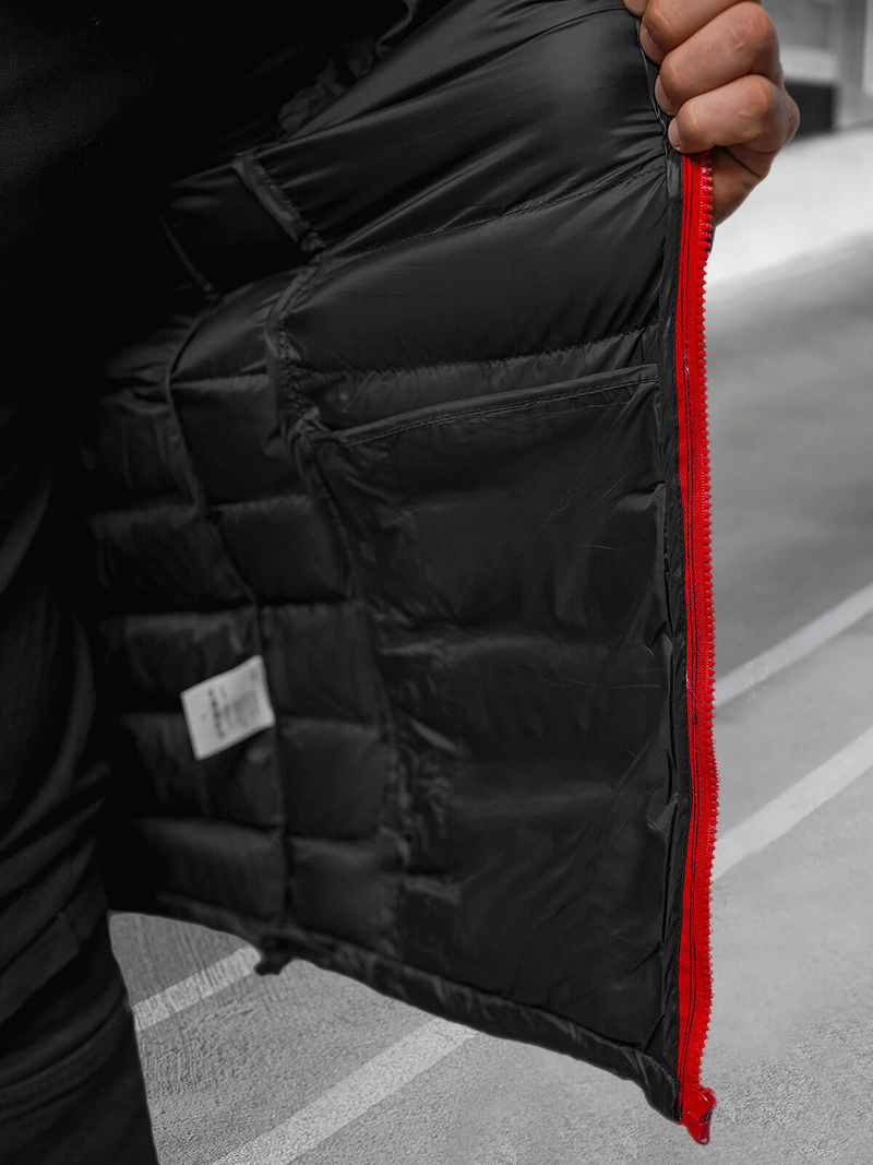 Moška prehodna jakna črna/2 OZONEE JB/JP1111